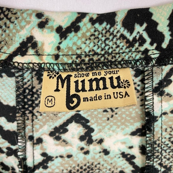 Show Me Your MuMu Python Print Skater Skirt - Picture 9 of 10